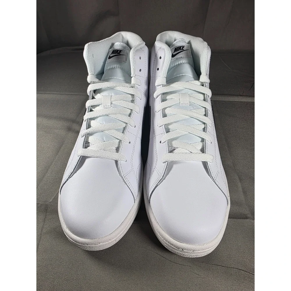 MENS Nike COURT ROYALE 2 MID Basketball Sneakers White Black Onyx Size‎ 10